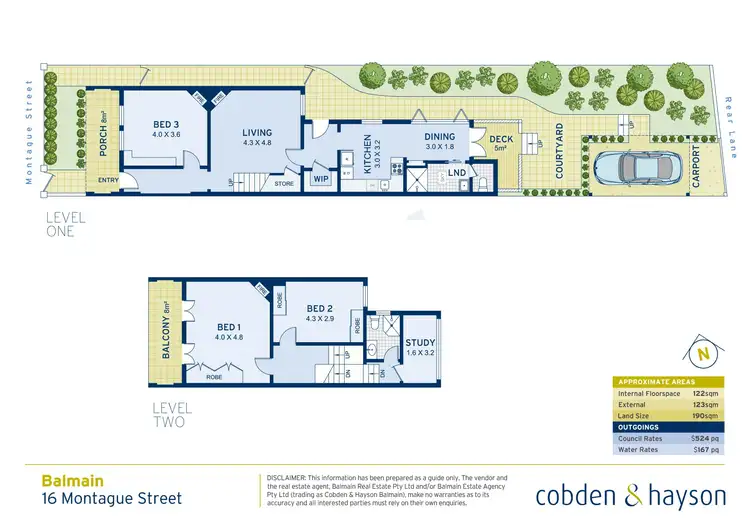 Floorplan of Homely house listing, 16 Montague Street, Balmain NSW 2041