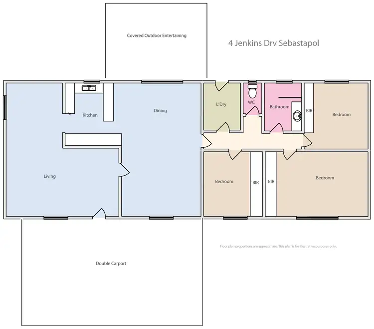 Floorplan of Homely house listing, 4 Jenkins Drive, Sebastopol VIC 3356