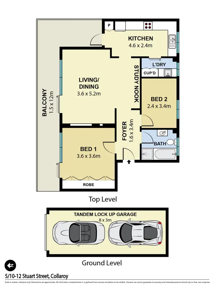 Floorplan of Homely apartment listing, 5/10-12 Stuart Street, Collaroy NSW 2097
