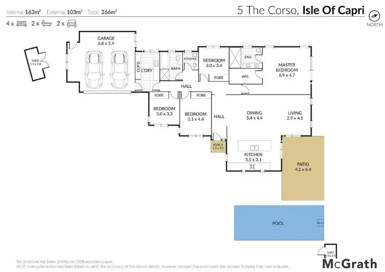 Floorplan of Homely house listing, 5 The Corso, Isle Of Capri QLD 4217