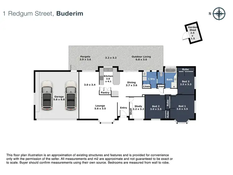 Floorplan of Homely house listing, 1 Redgum Street, Buderim QLD 4556