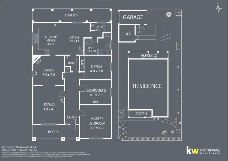 Floorplan of Homely house listing, 60 Grey Street, Traralgon VIC 3844