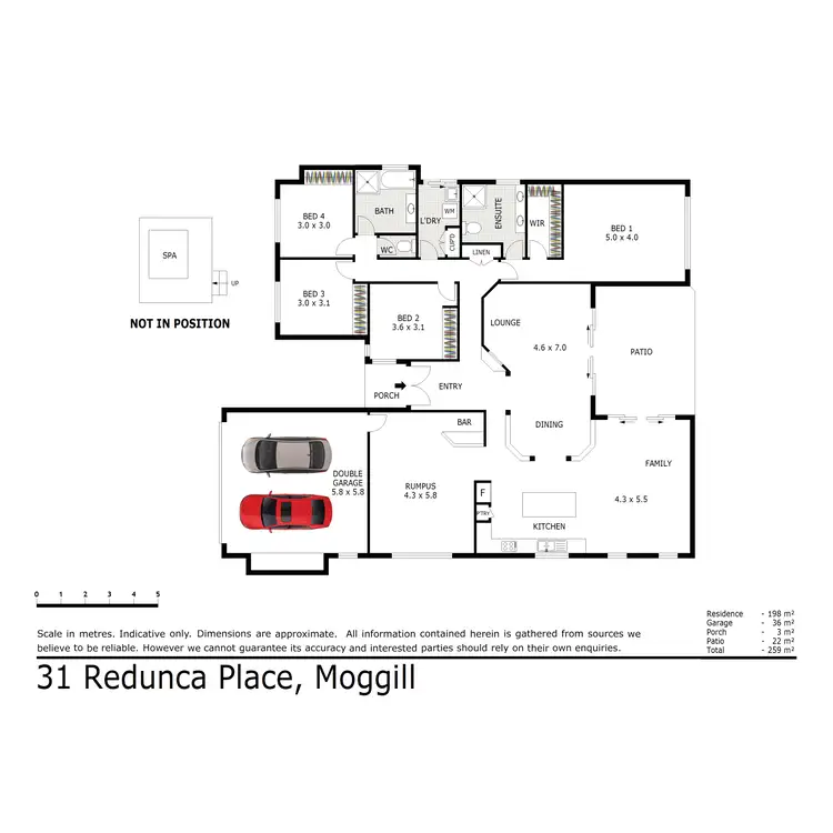 Floorplan of Homely house listing, 31 Redunca Place, Moggill QLD 4070