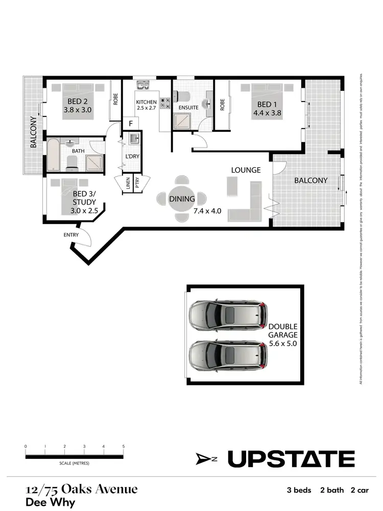 Floorplan of Homely unit listing, 12/75-79 Oaks Avenue, Dee Why NSW 2099
