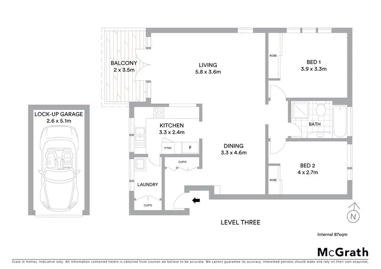 Floorplan of Homely apartment listing, 31/299 Burns Bay Road, Lane Cove NSW 2066