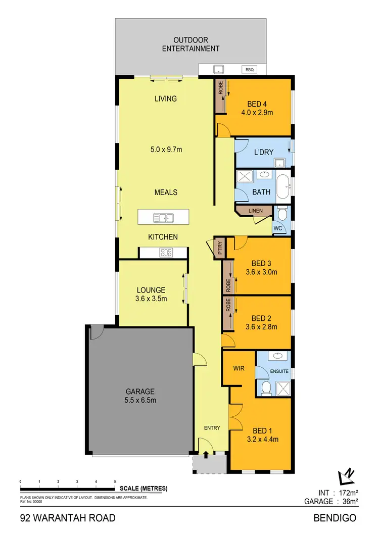 Floorplan of Homely house listing, 92 Waratah Road, Huntly VIC 3551