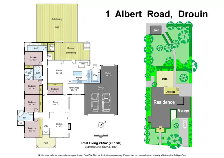 Floorplan of Homely house listing, 1 Albert Road, Drouin VIC 3818