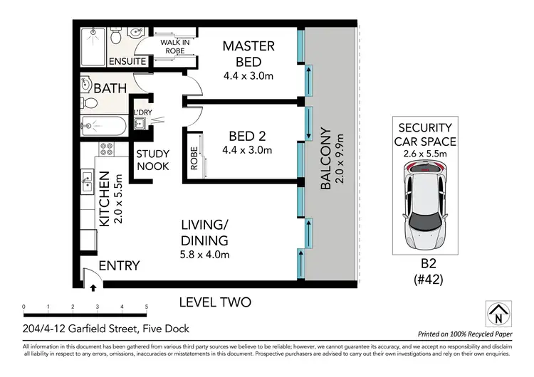 Floorplan of Homely apartment listing, 204/4-12 Garfield Street, Five Dock NSW 2046