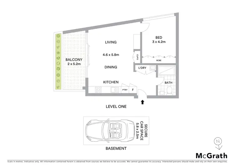 Floorplan of Homely apartment listing, 6/32 Donnelly Road, Naremburn NSW 2065