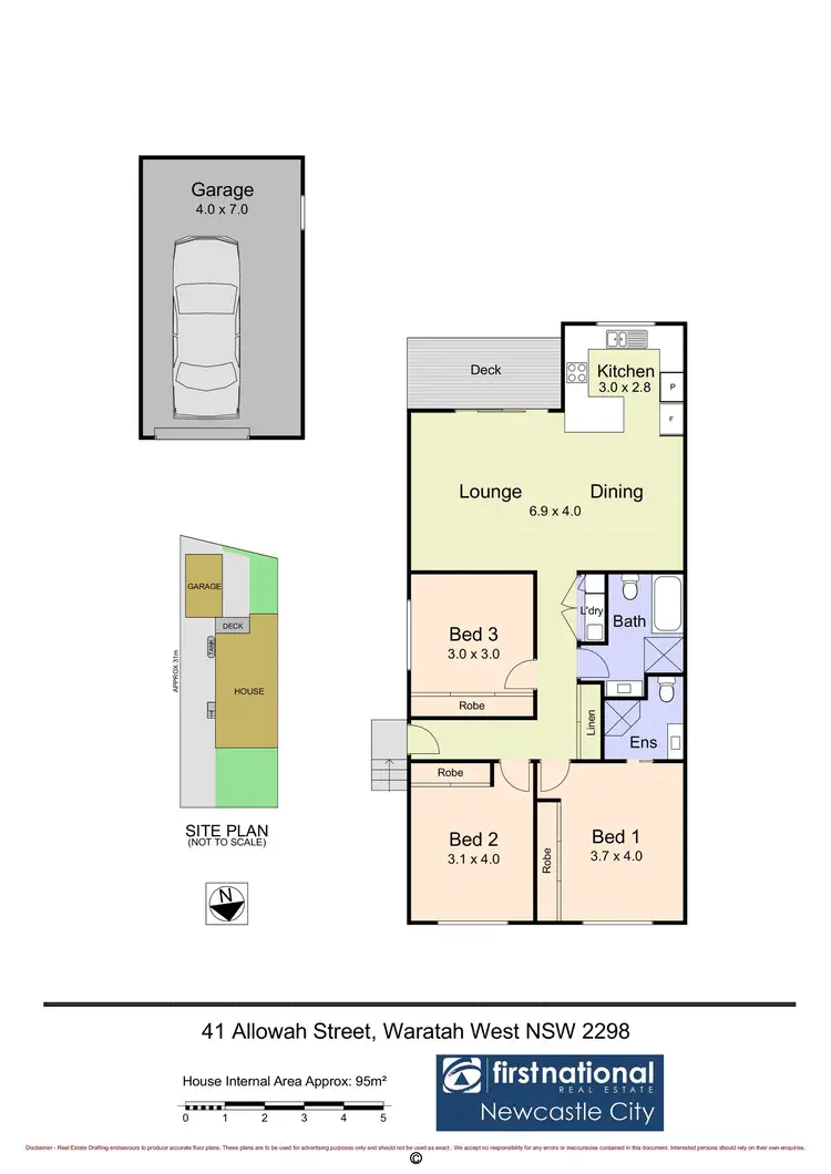 Floorplan of Homely semi-detached listing, 41 Allowah Street, Waratah West NSW 2298