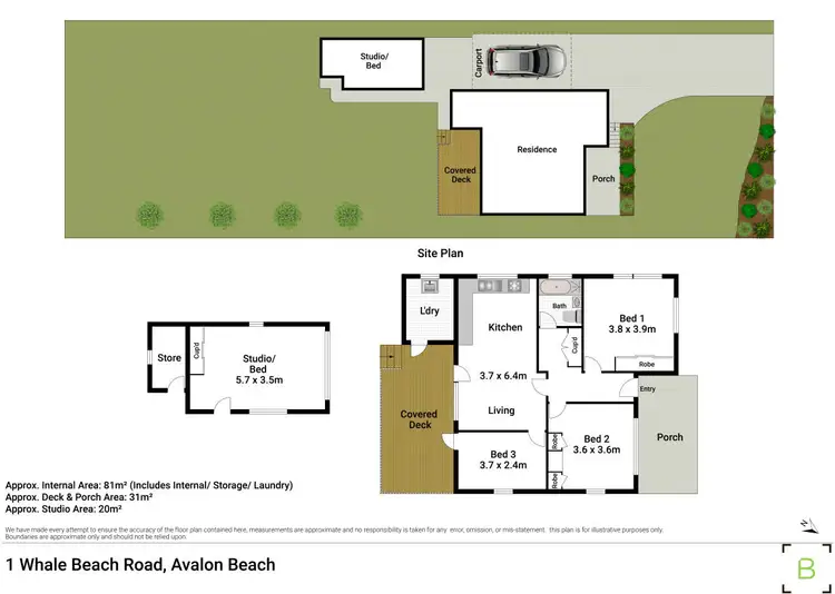 Floorplan of Homely house listing, 1 Whale Beach Road, Avalon Beach NSW 2107