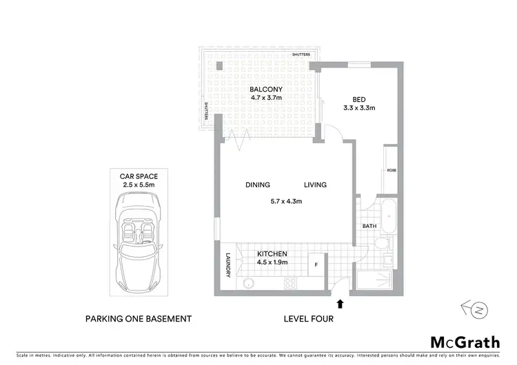 Floorplan of Homely apartment listing, 1403/2 Sterling Circuit, Camperdown NSW 2050