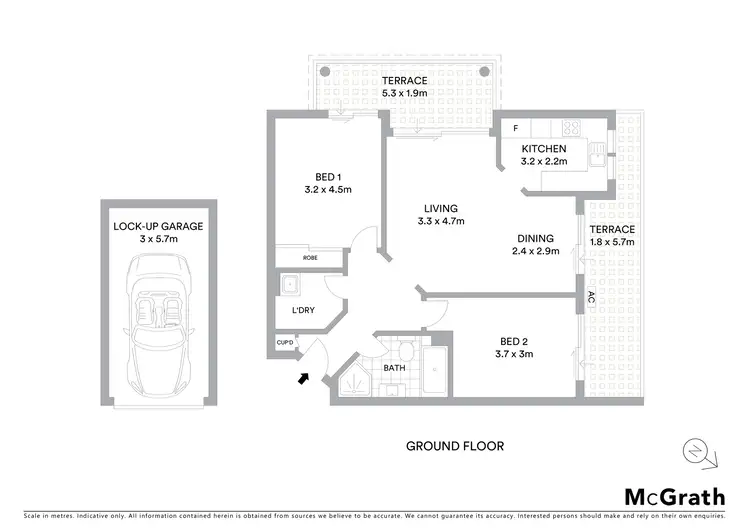 Floorplan of Homely unit listing, 64/10 Broughton Street, Canterbury NSW 2193