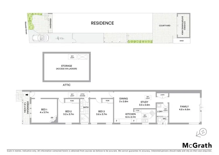Floorplan of Homely house listing, 74 Waratah Street, Haberfield NSW 2045