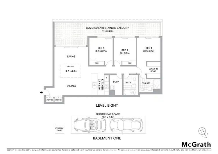 Floorplan of Homely apartment listing, 805/15 Baywater Drive, Wentworth Point NSW 2127