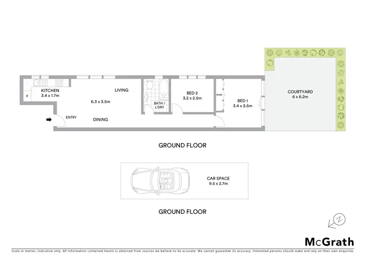 Floorplan of Homely apartment listing, 2/28 Dening Street, Drummoyne NSW 2047