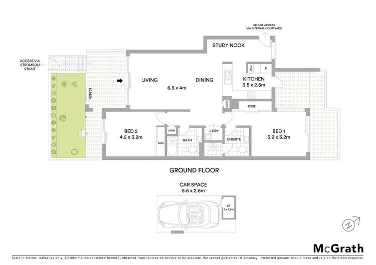 Floorplan of Homely apartment listing, 103/3 Stromboli Strait, Wentworth Point NSW 2127