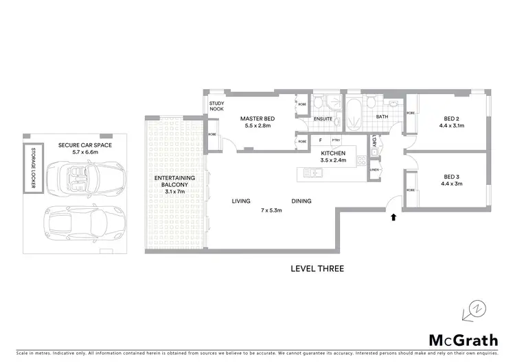 Floorplan of Homely apartment listing, 315/3 Amalfi Drive, Wentworth Point NSW 2127