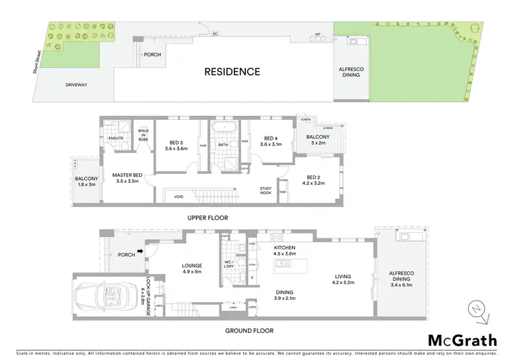 Floorplan of Homely semi-detached listing, 15A Short Street, Canterbury NSW 2193