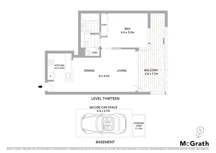 Floorplan of Homely apartment listing, 1301/1 Sterling Circuit, Camperdown NSW 2050