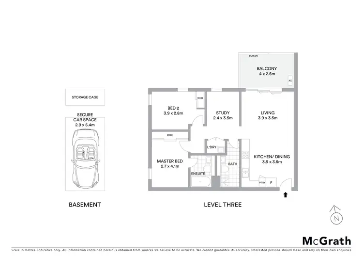 Floorplan of Homely apartment listing, 308/22A George Street, Leichhardt NSW 2040