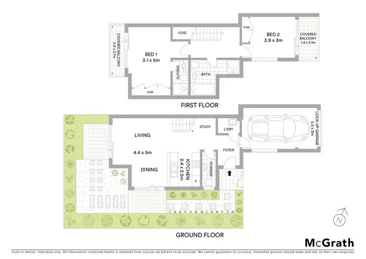 Floorplan of Homely townhouse listing, 8/3 Fore Street, Canterbury NSW 2193