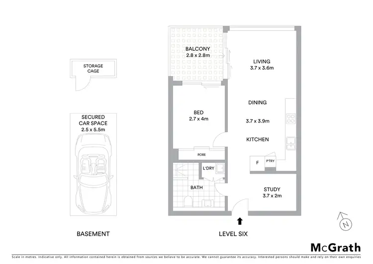 Floorplan of Homely apartment listing, 603/22B George Street, Leichhardt NSW 2040