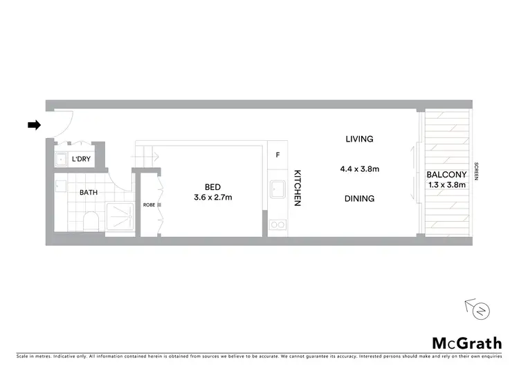 Floorplan of Homely apartment listing, 14/55 King Street, Newtown NSW 2042