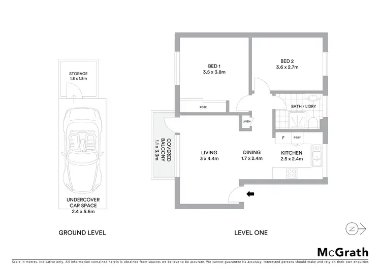 Floorplan of Homely apartment listing, 2/80 Burfitt Street, Leichhardt NSW 2040