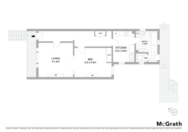Floorplan of Homely apartment listing, 2/274 Bridge Road, Forest Lodge NSW 2037