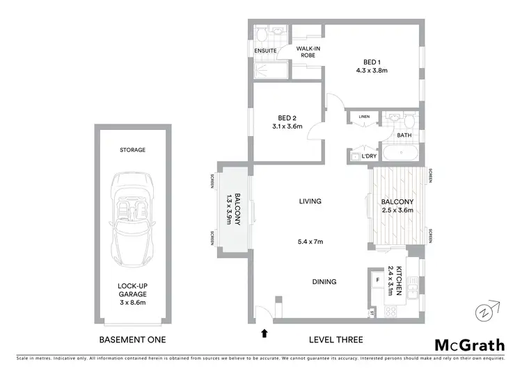Floorplan of Homely unit listing, 301/3 The Piazza, Wentworth Point NSW 2127