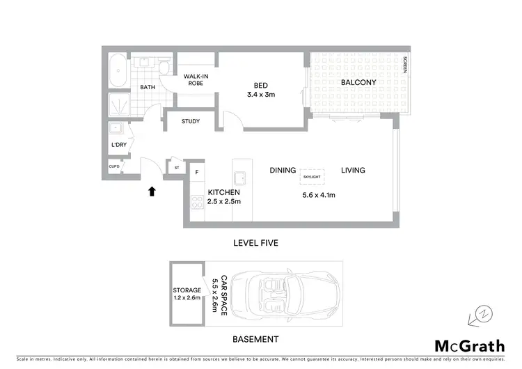 Floorplan of Homely unit listing, 502/46 Amalfi Drive, Wentworth Point NSW 2127