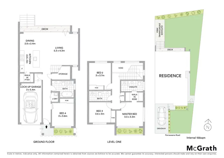 Floorplan of Homely semi-detached listing, 215a Parraweena Road, Miranda NSW 2228
