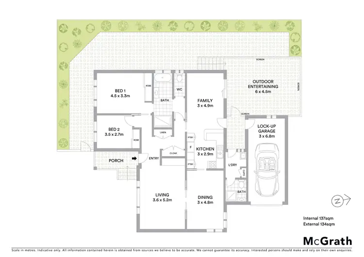 Floorplan of Homely villa listing, 1/30 Thompson Street, Long Jetty NSW 2261