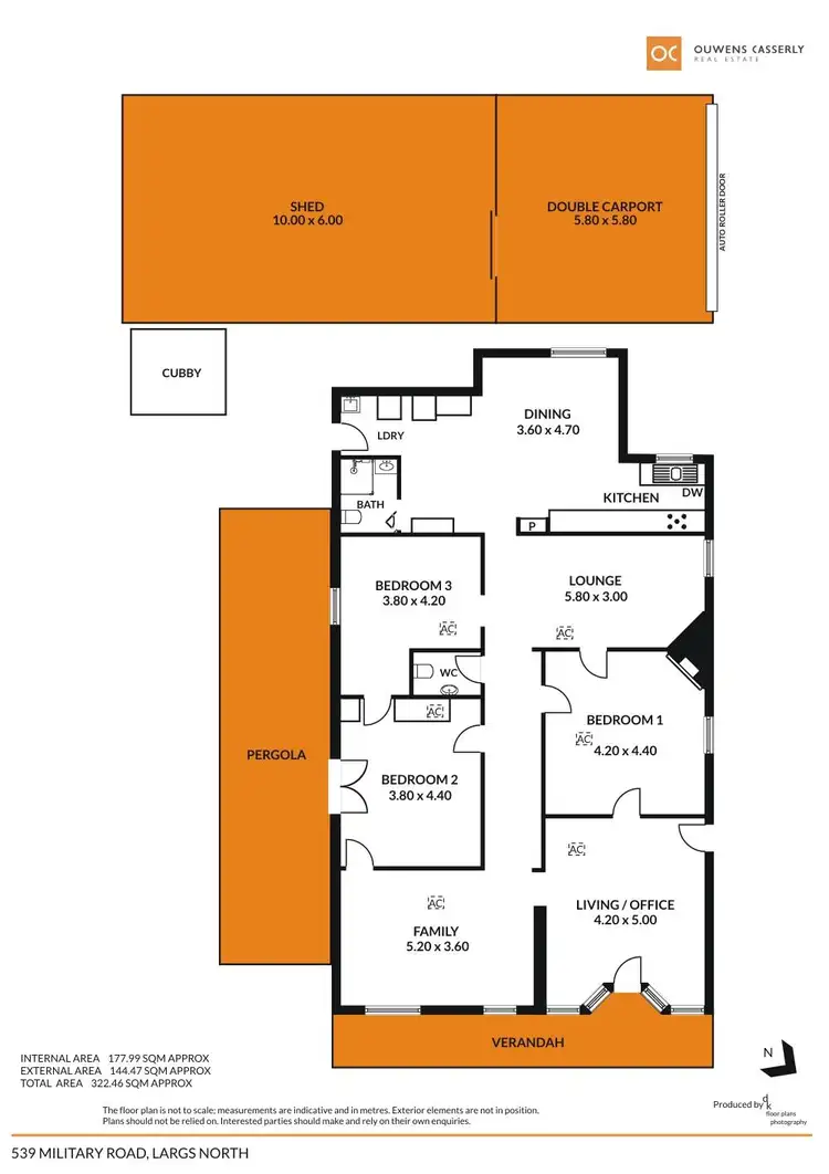 Floorplan of Homely house listing, 539 Military Road, Largs North SA 5016