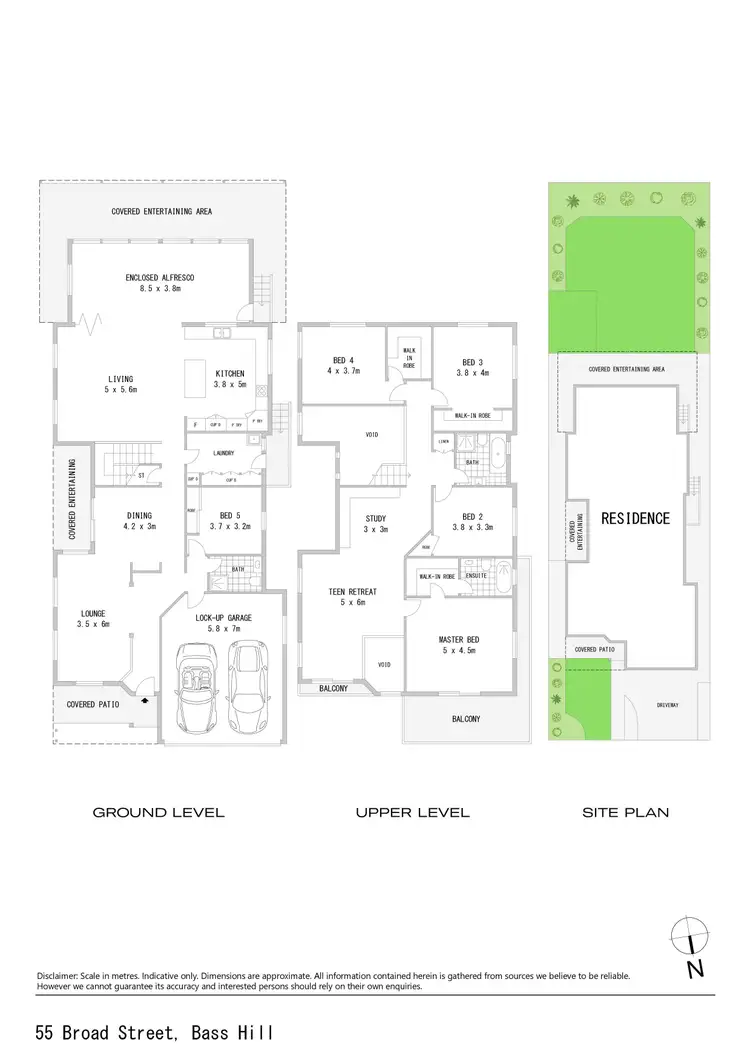 Floorplan of Homely house listing, 55 Broad Street, Bass Hill NSW 2197
