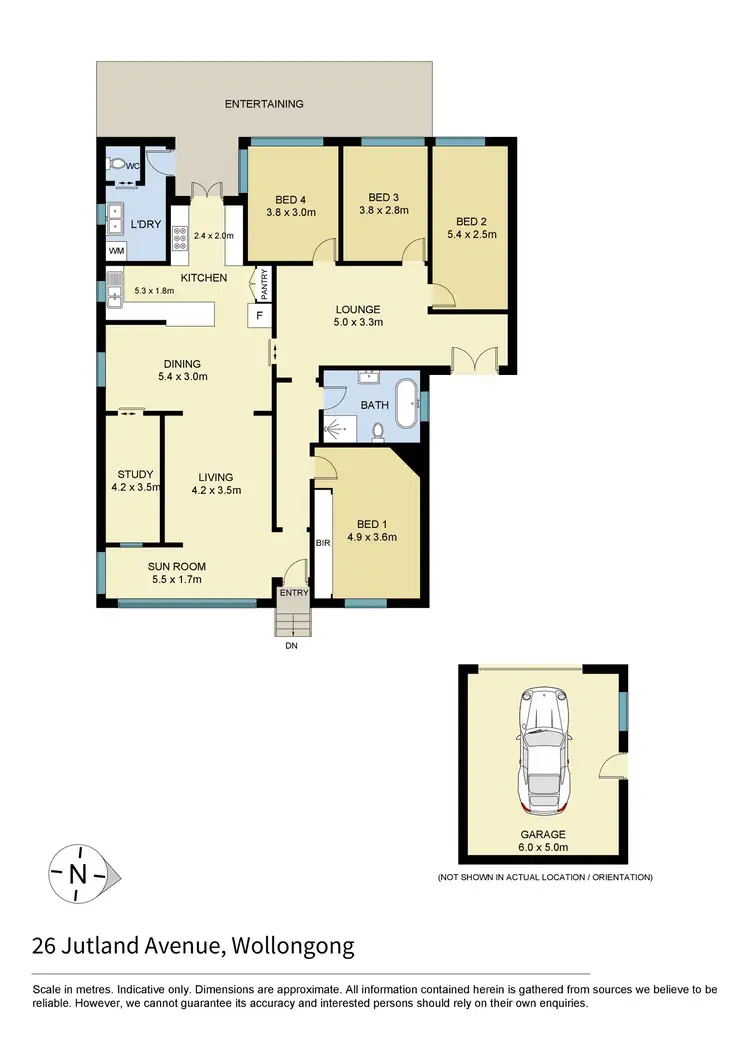 Floorplan of Homely house listing, 26 Jutland Avenue, Wollongong NSW 2500