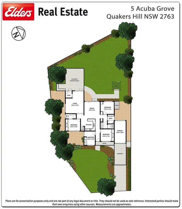 Floorplan of Homely house listing, 5 Acuba Grove, Quakers Hill NSW 2763