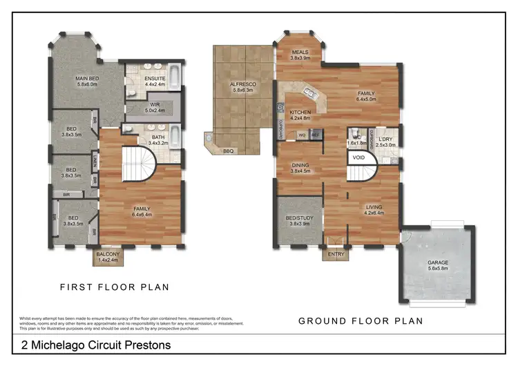 Floorplan of Homely house listing, 2 Michelago Circuit, Prestons NSW 2170