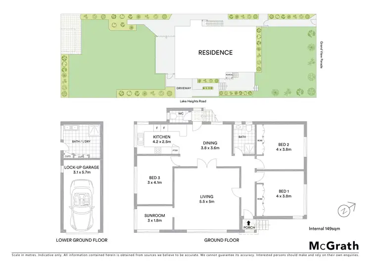 Floorplan of Homely house listing, 47 Grandview Parade, Lake Heights NSW 2502