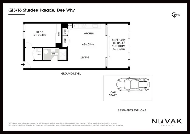 Floorplan of Homely apartment listing, G15/16-22 Sturdee Parade, Dee Why NSW 2099