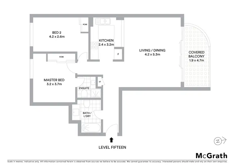 Floorplan of Homely apartment listing, 154/57 Liverpool Street, Sydney NSW 2000