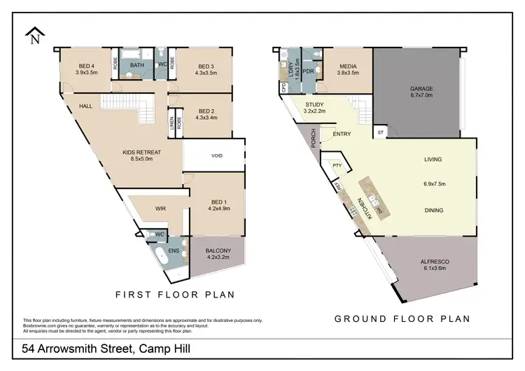 Floorplan of Homely house listing, 54 Arrowsmith Street, Camp Hill QLD 4152