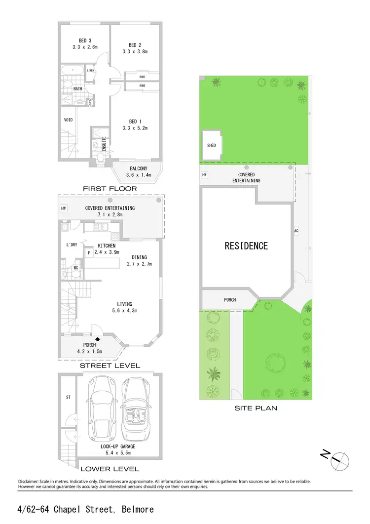 Floorplan of Homely townhouse listing, 4/62-64 Chapel Street, Belmore NSW 2192