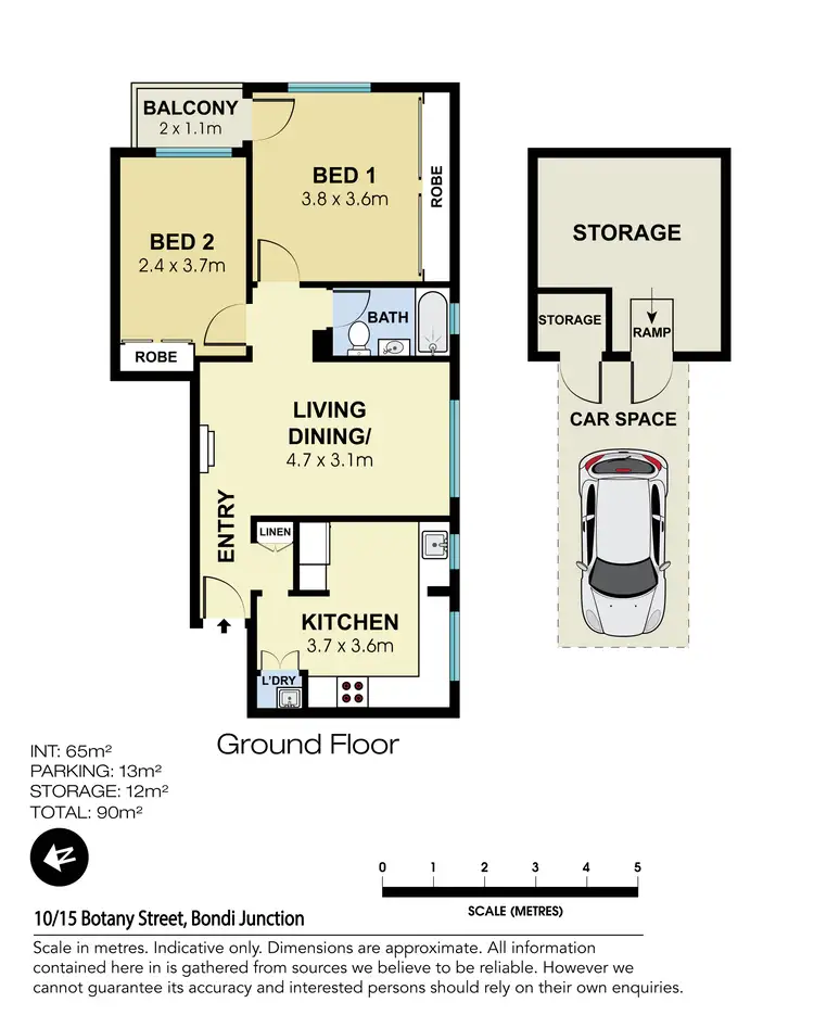 Floorplan of Homely apartment listing, 10/15 Botany Street, Bondi Junction NSW 2022