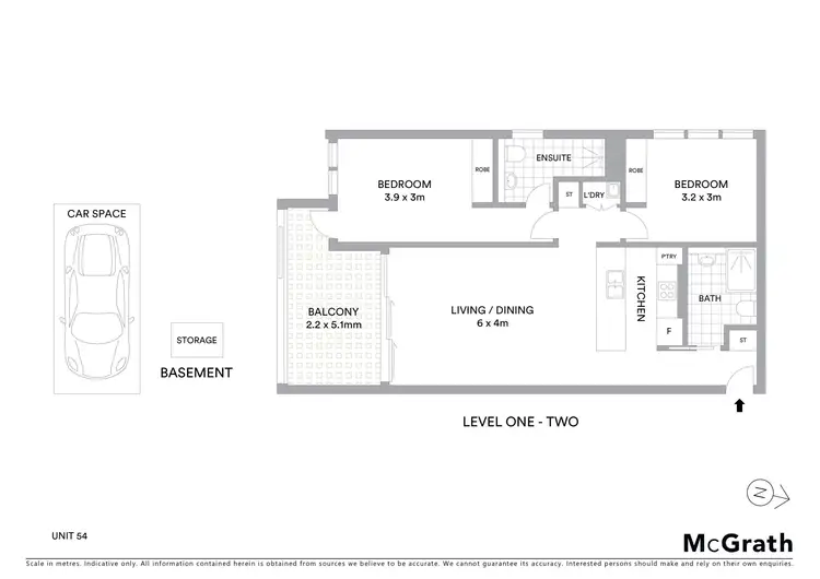 Floorplan of Homely apartment listing, 54/5 Milray Street, Lindfield NSW 2070