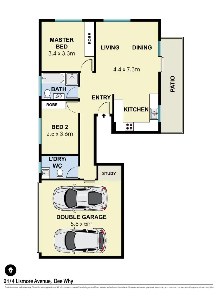 Floorplan of Homely apartment listing, 21/4 Lismore Avenue, Dee Why NSW 2099