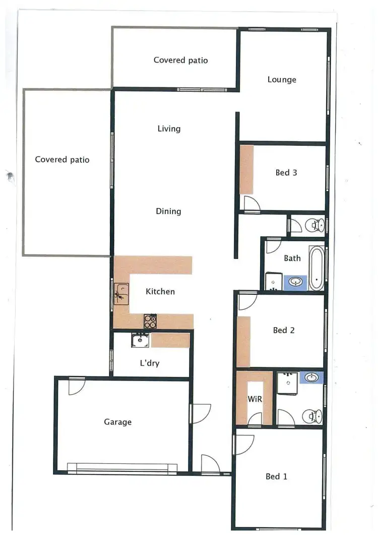Floorplan of Homely house listing, 3 Castleton Street, Wodonga VIC 3690