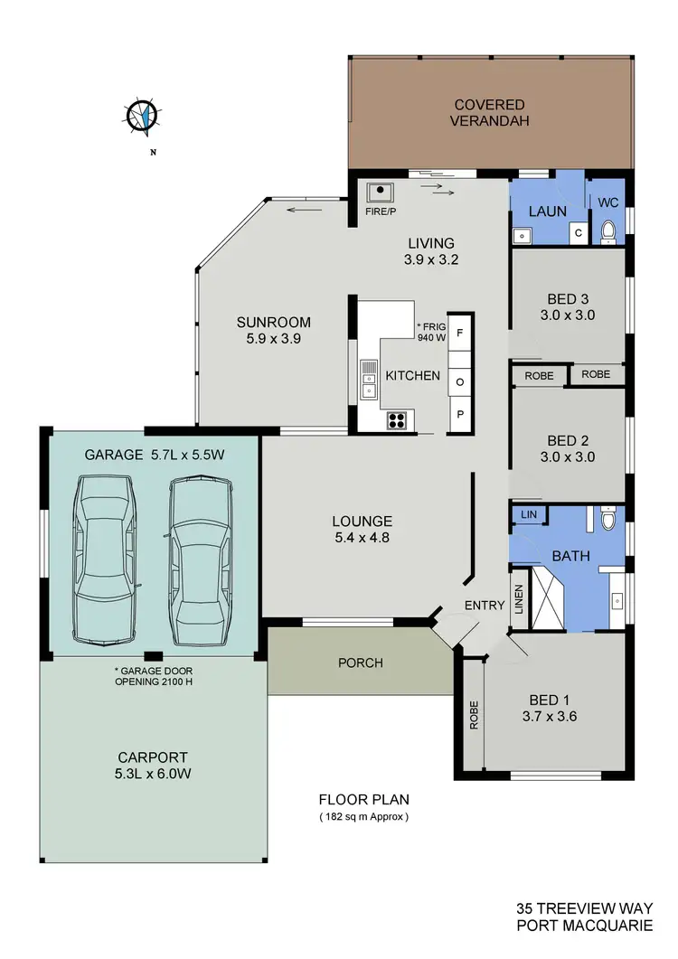 Floorplan of Homely house listing, 35 Treeview Way, Port Macquarie NSW 2444