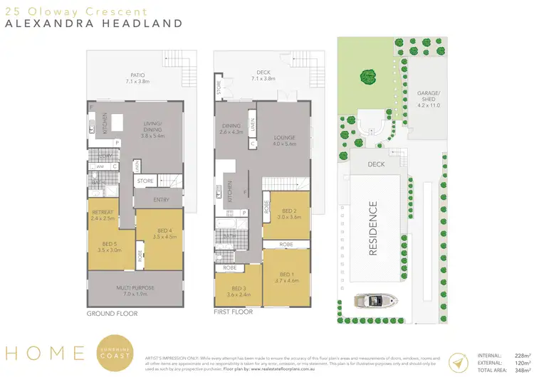 Floorplan of Homely house listing, 25 Oloway Crescent, Alexandra Headland QLD 4572